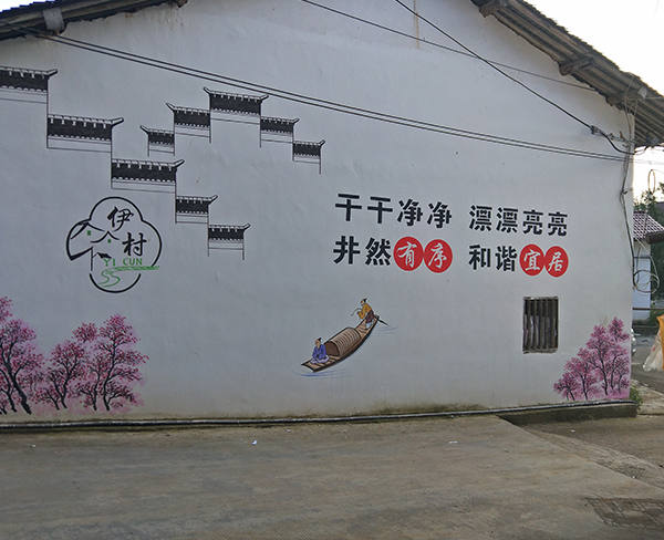 農村外墻噴繪